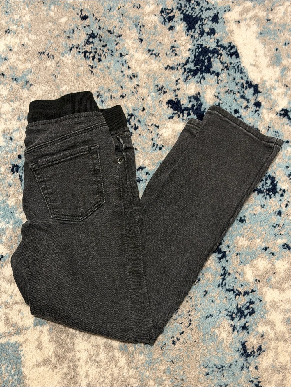 Toddler Boy Old Navy Pull-On Skinny Jeans with Drawstring - Black - 5T